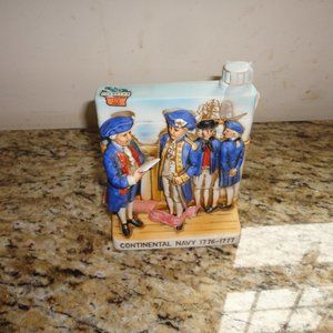 1975 Haas Brothers Continental Navy 1776-1777  Bourbon Whiskey Flask Decanter
